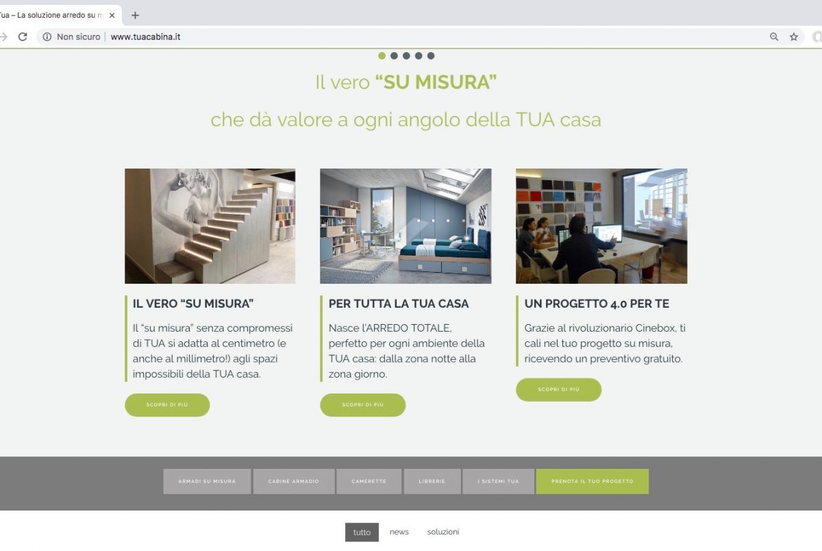 Nuova filosofia, nuovo sito